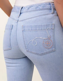 Rowen Kick Flare Jean Overboard Wash -Spartina Store 408587g