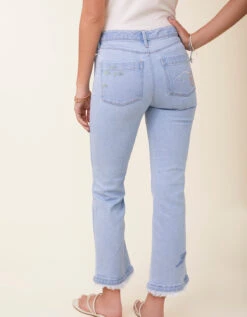 Rowen Kick Flare Jean Overboard Wash -Spartina Store 408587h