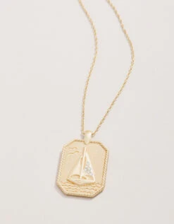 Set Sail Necklace 18'' White Opal