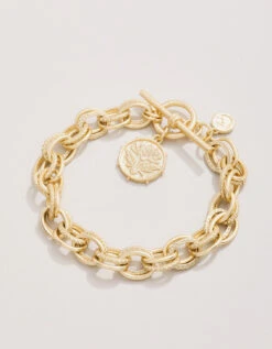 Lotus Toggle Bracelet Gold