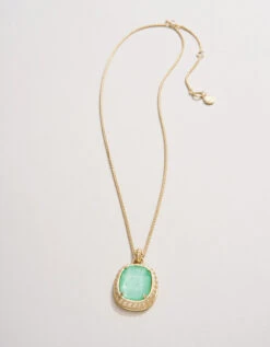 Karina Oval Necklace 18" Sea Foam -Spartina Store 409317b