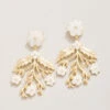 Delphinium Earrings Cream