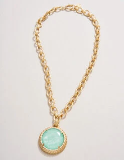 Karina Round Necklace 19" Ocean Blue -Spartina Store 409591b