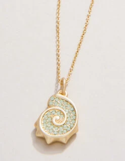Nautilus Necklace 17" Sea Foam