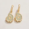 Nautilus Drop Earrings Sea Foam