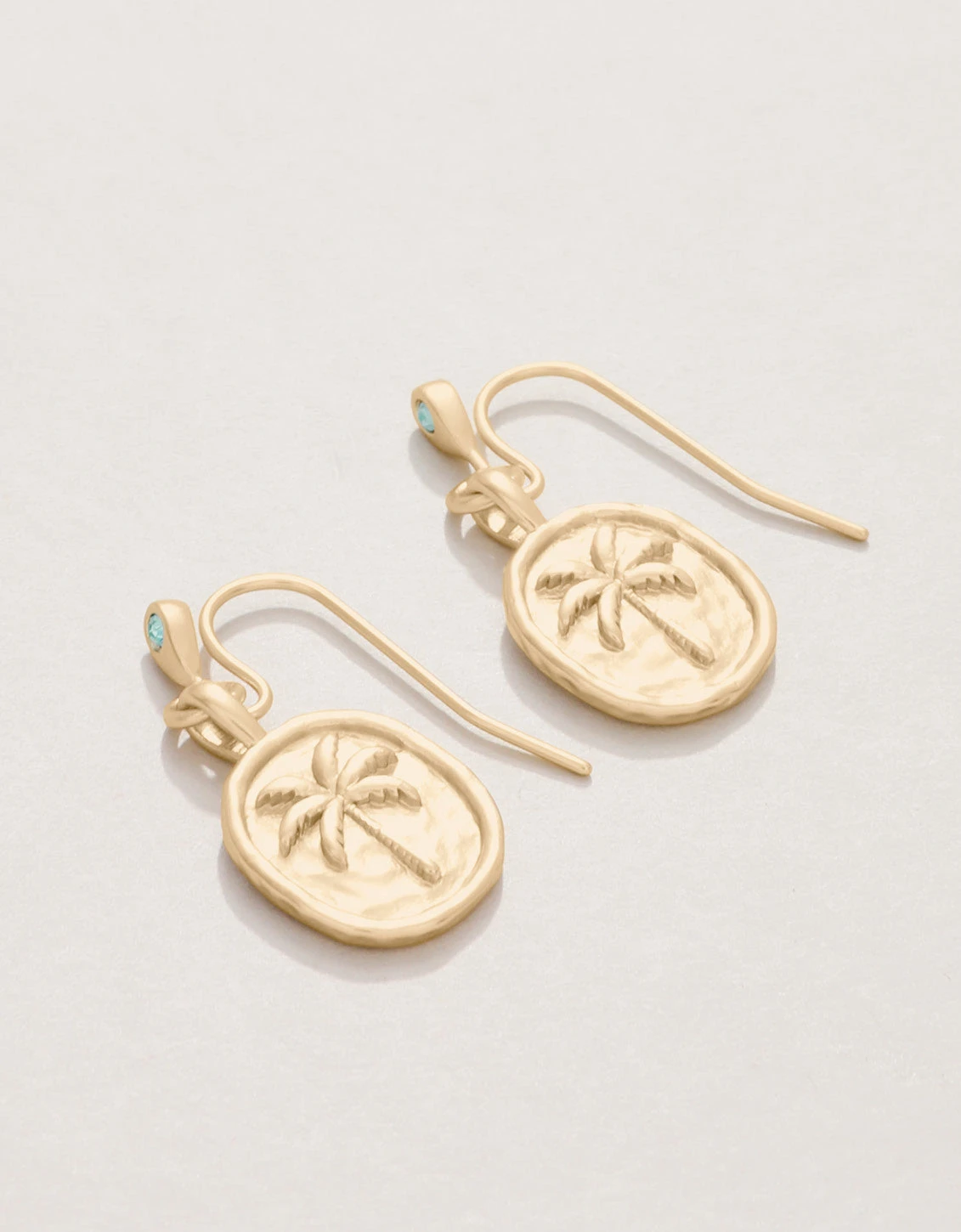 Palm Tree Medallion Earrings 3 Palm Tree Medallion Earrings - Image 3