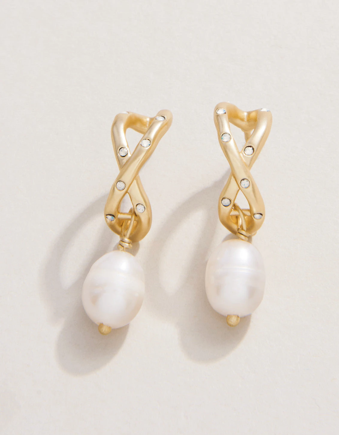 Sprinkles Hoop Earrings Pearl 1 Sprinkles Hoop Earrings Pearl