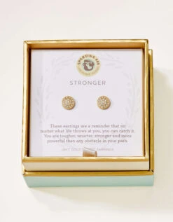 SLV Stud Earrings Stronger/Pavé Disk