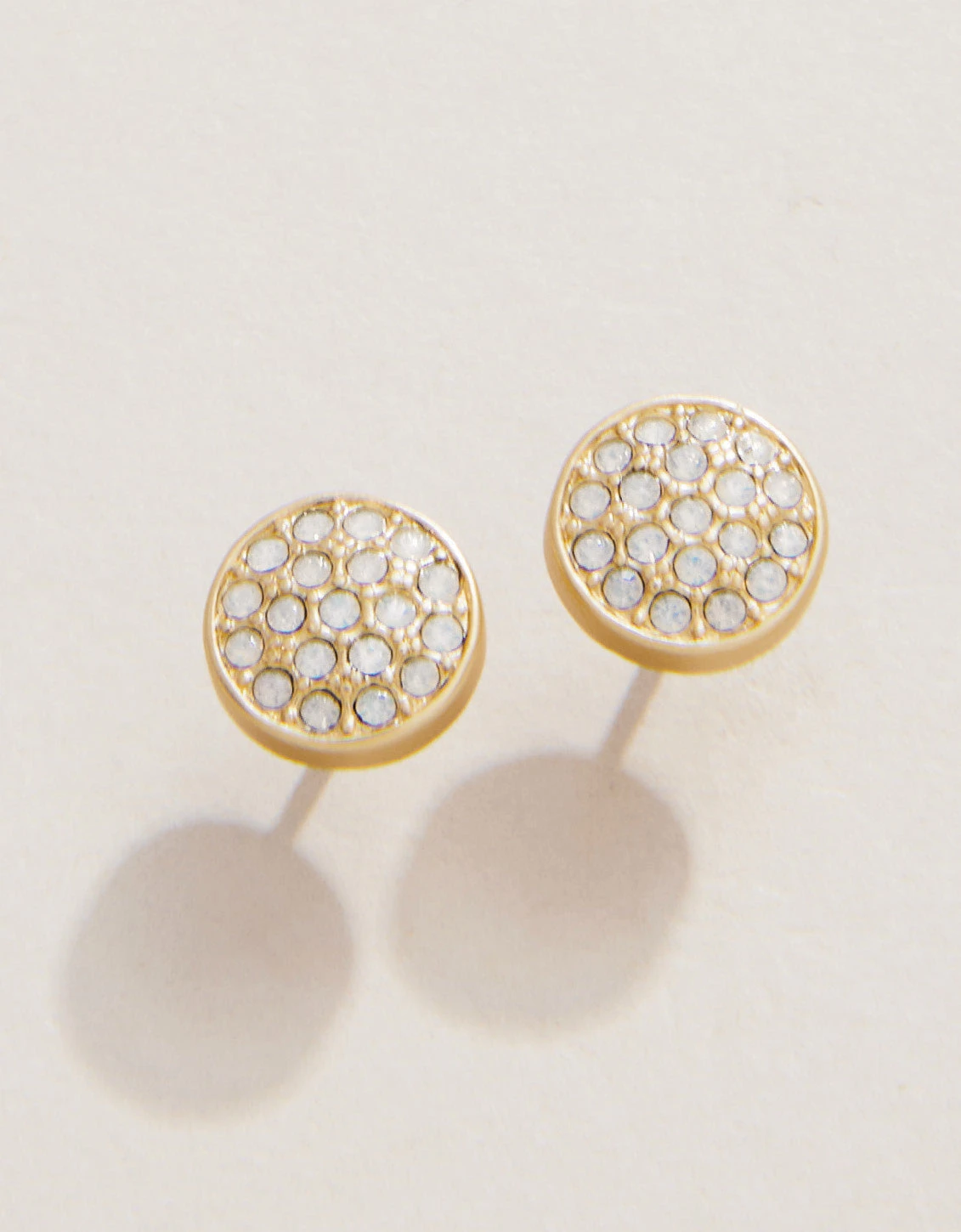 SLV Stud Earrings Stronger/Pavé Disk 2 SLV Stud Earrings Stronger/Pavé Disk - Image 2