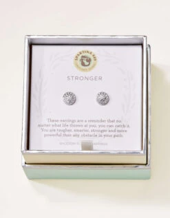SLV Stud Earrings Stronger/Pavé Disk 6 SLV Stud Earrings Stronger/Pavé Disk -Spartina Store 410320