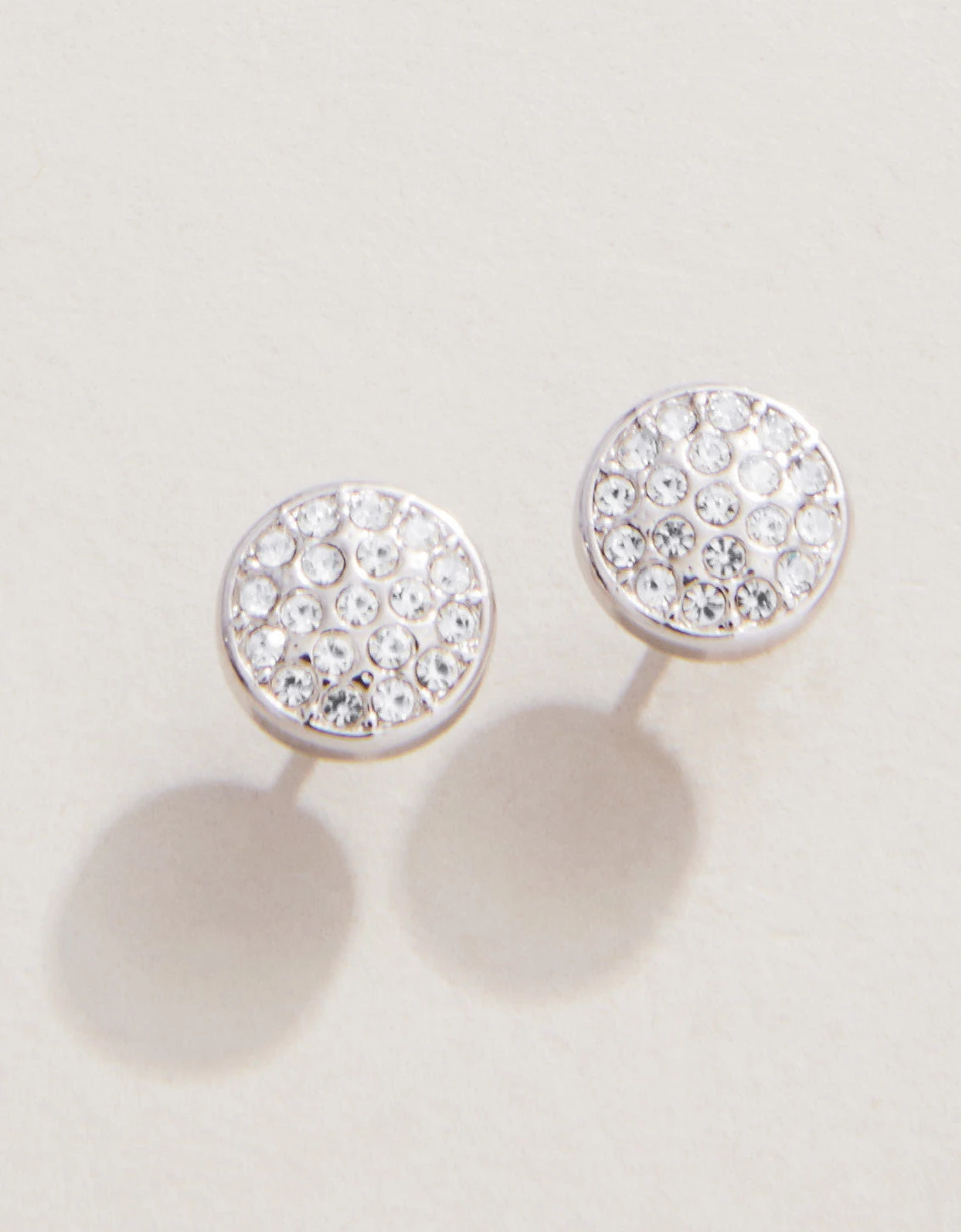 SLV Stud Earrings Stronger/Pavé Disk 4 SLV Stud Earrings Stronger/Pavé Disk - Image 4