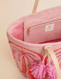 Fiesta Tote Richmond Hill Pink Palms 5 Fiesta Tote Richmond Hill Pink Palms -Spartina Store 410733i