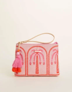 Carina Wristlet Richmond Hill Pink Palms
