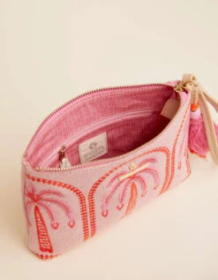 Carina Wristlet Richmond Hill Pink Palms -Spartina Store 410757i