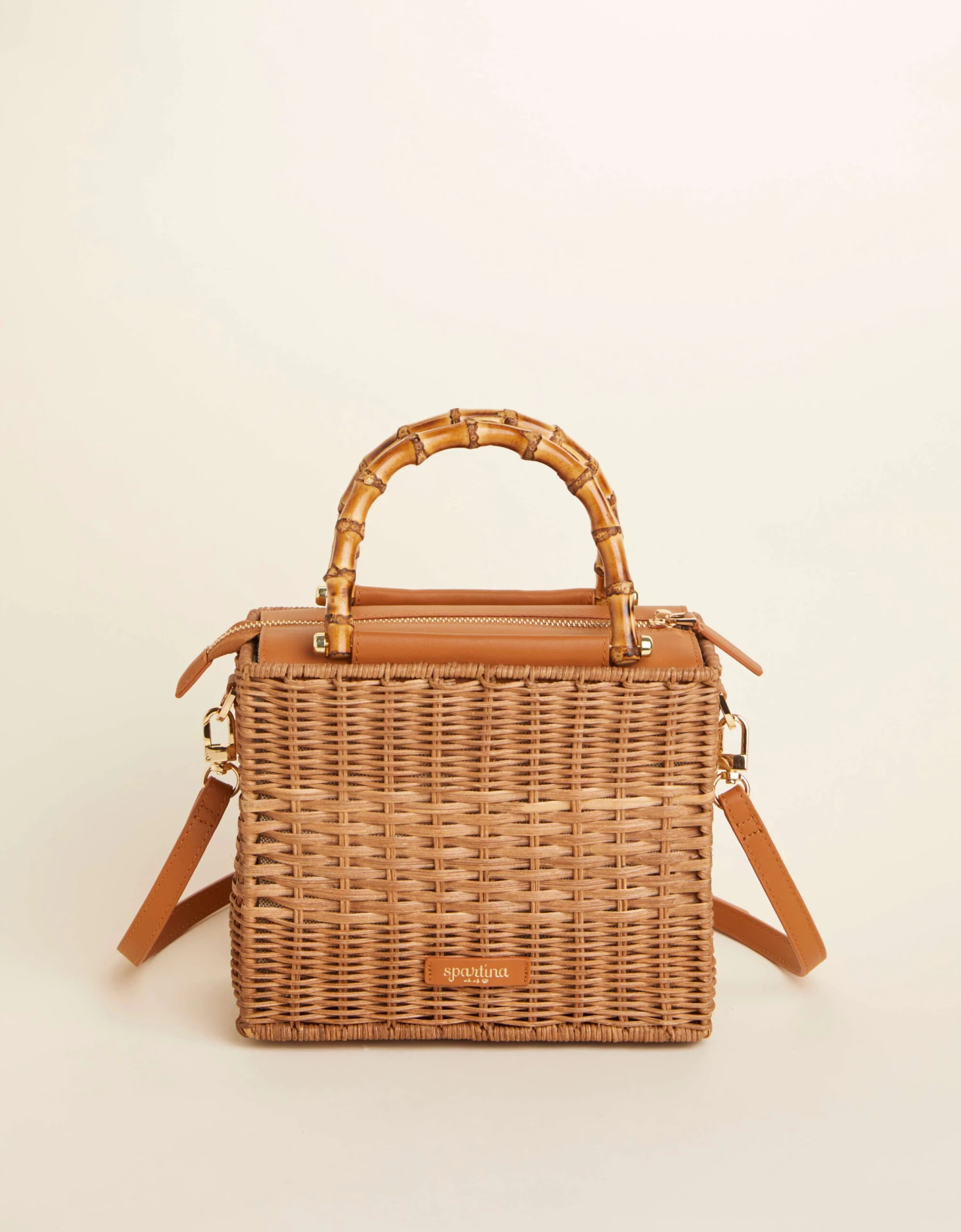 Bamboo Rattan Satchel Nutmeg 2 Bamboo Rattan Satchel Nutmeg - Image 2