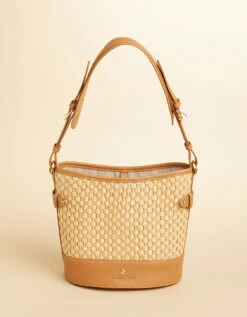 Camille Bucket Straw Pecan