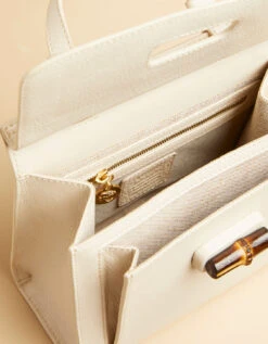 Top Handle Bamboo Crossbody Pearl -Spartina Store 410849i