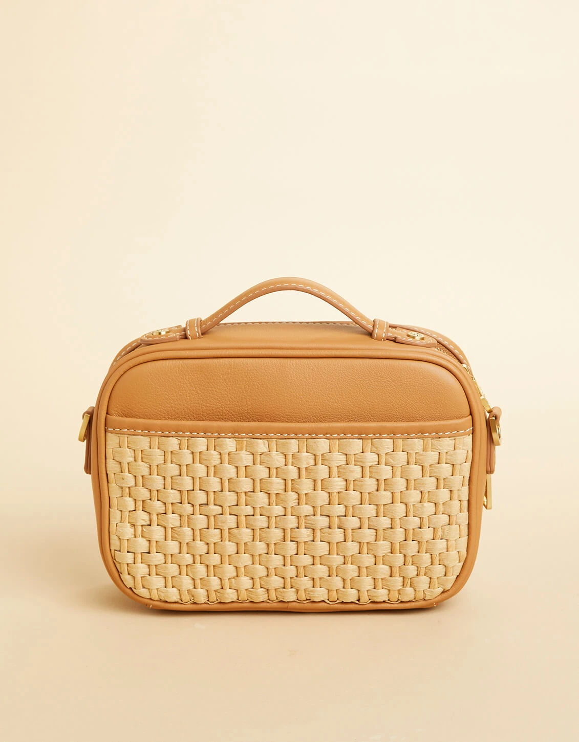 Ellie Crossbody Straw Pecan 2 Ellie Crossbody Straw Pecan - Image 2
