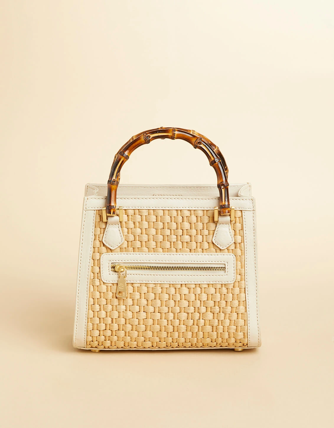 Bamboo Straw Satchel Pearl 2 Bamboo Straw Satchel Pearl - Image 2