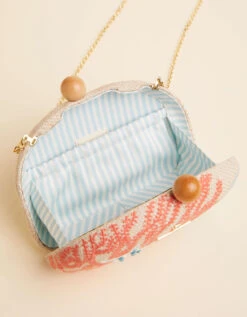 Minaudiere Ogeechee Sea Life Coral 6 Minaudiere Ogeechee Sea Life Coral -Spartina Store 410993i