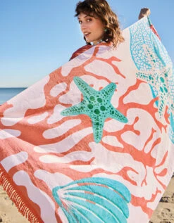 Beach Towel Ogeechee Sea Life Coral