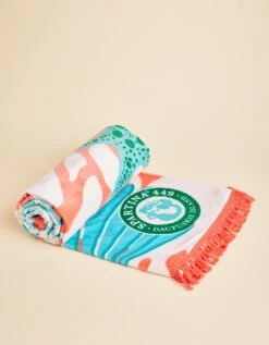 Beach Towel Ogeechee Sea Life Coral -Spartina Store 411044b