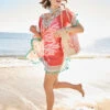 Beach Kaftan Ogeechee Sea Life Coral