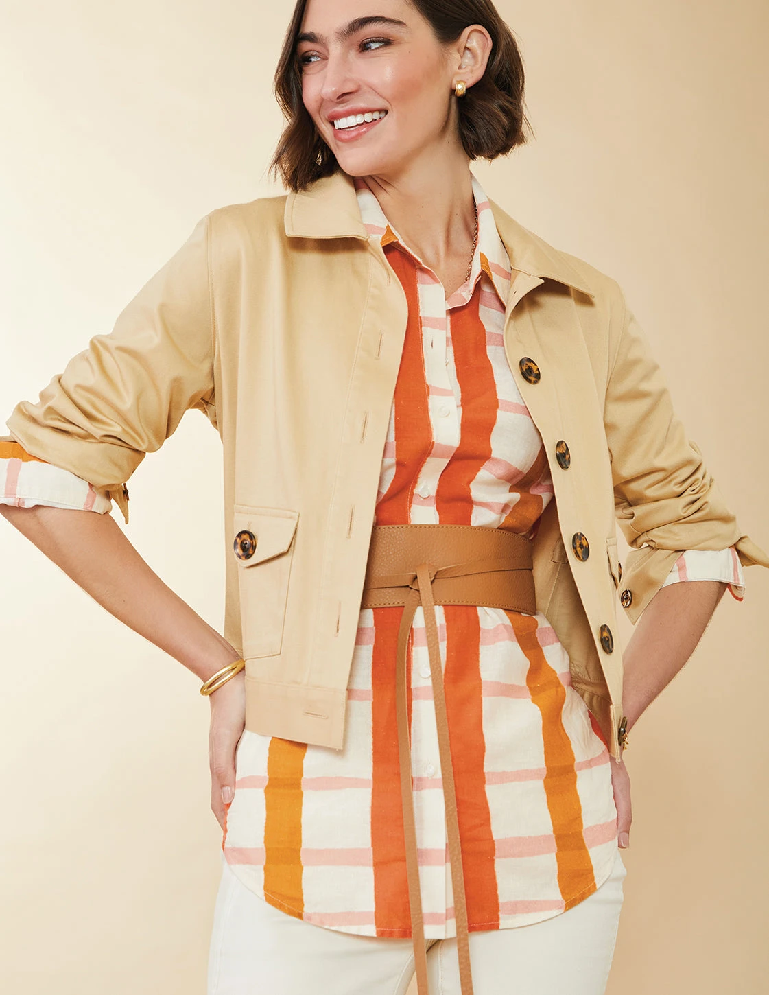 Pecan Leather Wrap Belt 2 Pecan Leather Wrap Belt - Image 2