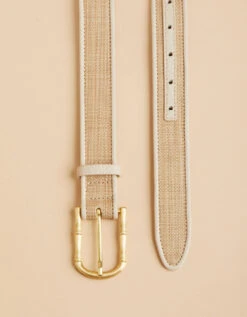 Ella Seagrass Belt Sand -Spartina Store 411624b