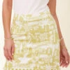 Fringe Skort Enclave Palm Scene Lime