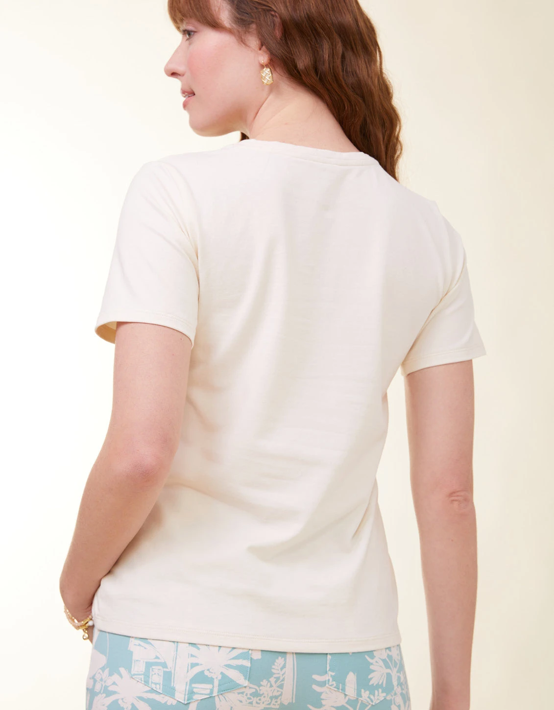 Heyward Jersey Tee Antique White 2 Heyward Jersey Tee Antique White - Image 2