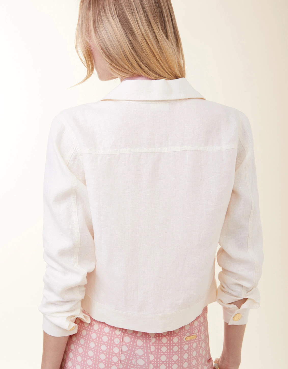 Knox Linen Jacket Antique White 2 Knox Linen Jacket Antique White - Image 2