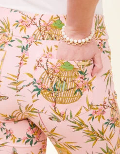 Maren Fringe Pant Enclave Bamboo Bird Cage Pink 6 Maren Fringe Pant Enclave Bamboo Bird Cage Pink -Spartina Store 412935b