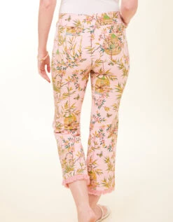 Maren Fringe Pant Enclave Bamboo Bird Cage Pink 7 Maren Fringe Pant Enclave Bamboo Bird Cage Pink -Spartina Store 412935c