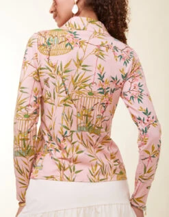Nora Half-Zip Top Enclave Bamboo Bird Cage Pink 7 Nora Half-Zip Top Enclave Bamboo Bird Cage Pink -Spartina Store 413420c