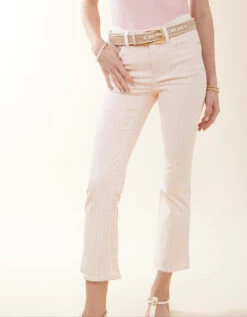 Rowen Kick Flare Jean Blush Stripe
