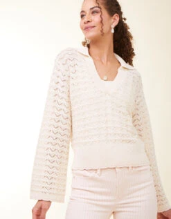 Sascha Sweater Antique White 9 Sascha Sweater Antique White -Spartina Store 413703a