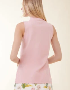 Serena Half-Zip Pique Top Powder Pink -Spartina Store 413840b