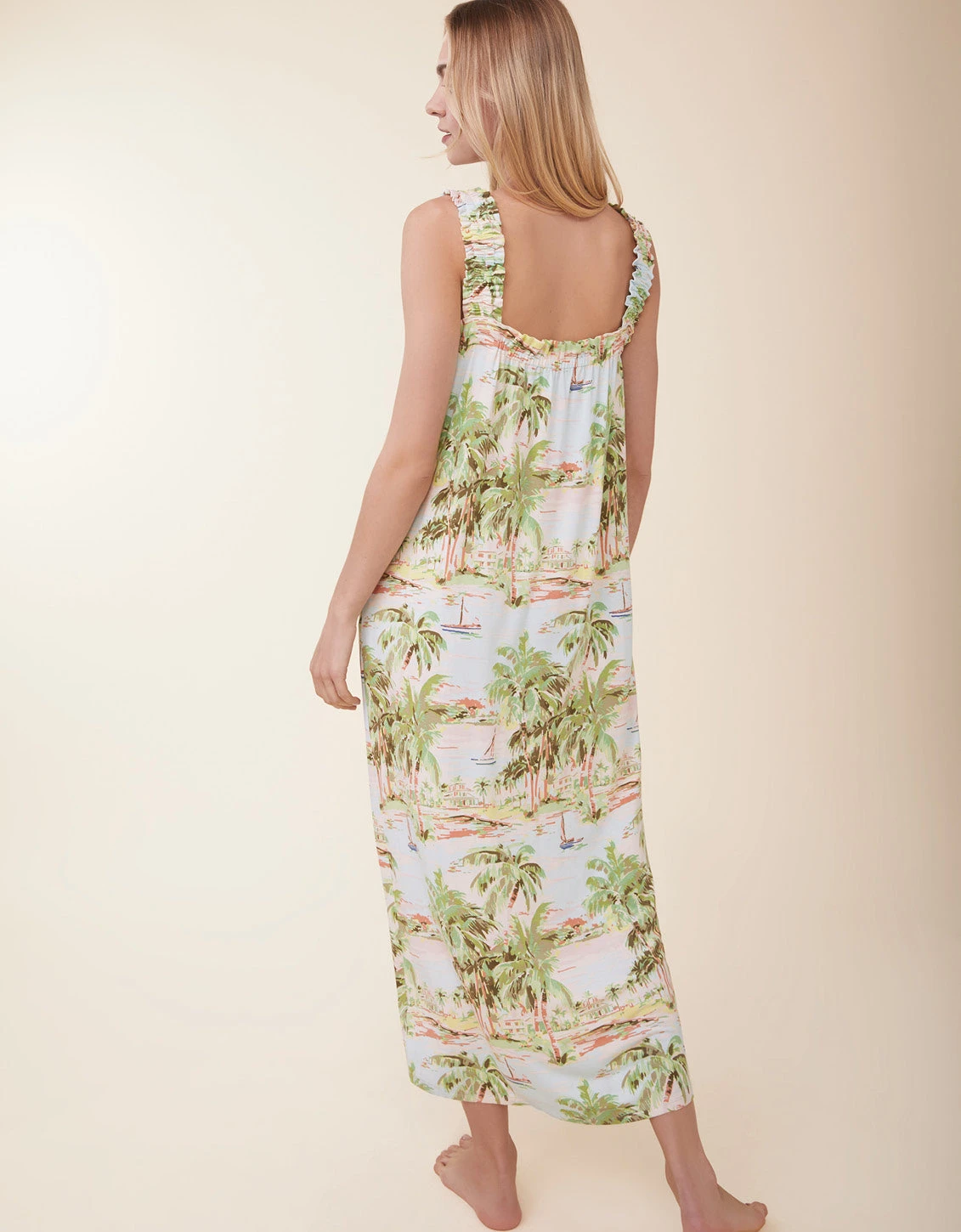 Pajama Sleeveless Nightgown Overboard Coastal Dreams 4 Pajama Sleeveless Nightgown Overboard Coastal Dreams - Image 4