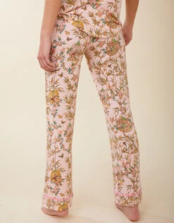 Pajama Pant Enclave Bamboo Bird Cage Pink -Spartina Store 414687c