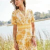 Natalee Midi Dress McAllister Boho Gold