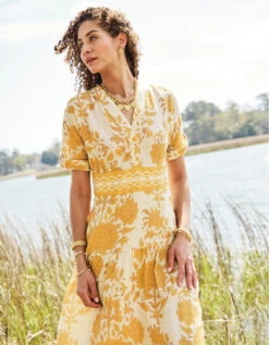 Natalee Midi Dress McAllister Boho Gold