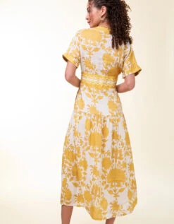 Natalee Midi Dress McAllister Boho Gold -Spartina Store 415943d