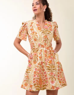 Olivia Poplin Dress McAllister Paisley -Spartina Store 416087a