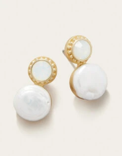 Cristal Dual Stud Earrings -Spartina Store 475348