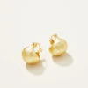 Gold Bucket Earrings