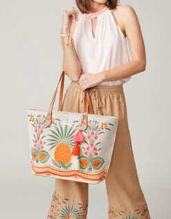 Fiesta Tote Alljoy Landing Pineapple -Spartina Store 475829m