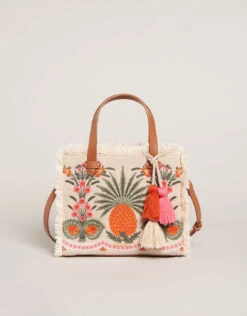 Boho Fringe Satchel Crossbody Alljoy Landing Pineapple