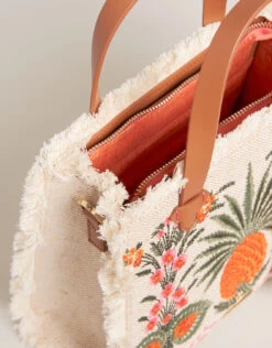 Boho Fringe Satchel Crossbody Alljoy Landing Pineapple -Spartina Store 475881c