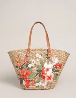 Floral Basket Tote Alljoy Landing